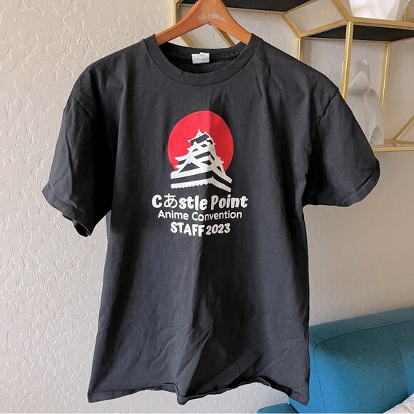 Castle Point Anime Convention 2023 Secaucus, New Jersey Staff tee shirt large L - Picture 1 of 6